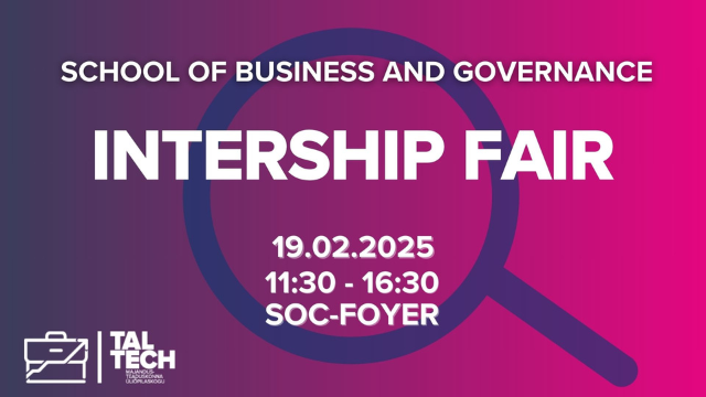 School of Business and Governance Internship Fair